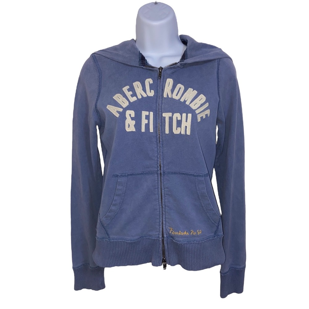 Abercrombie & Fitch Navy Zip-Up Hoodie